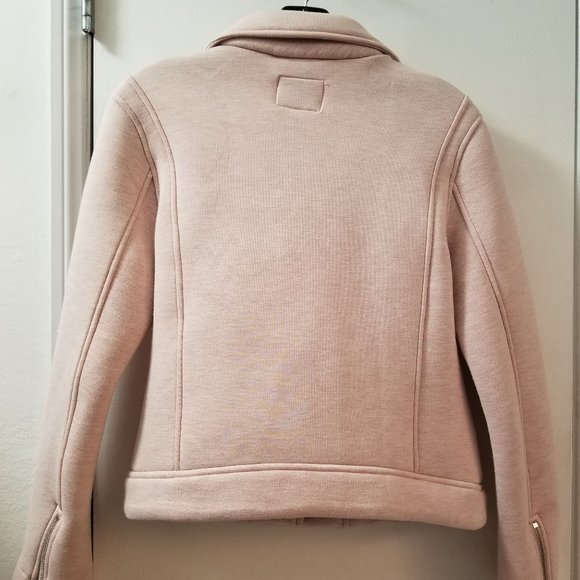 Old Navy soft scubba jacket zip up motorcycle style - Picture 7 of 9